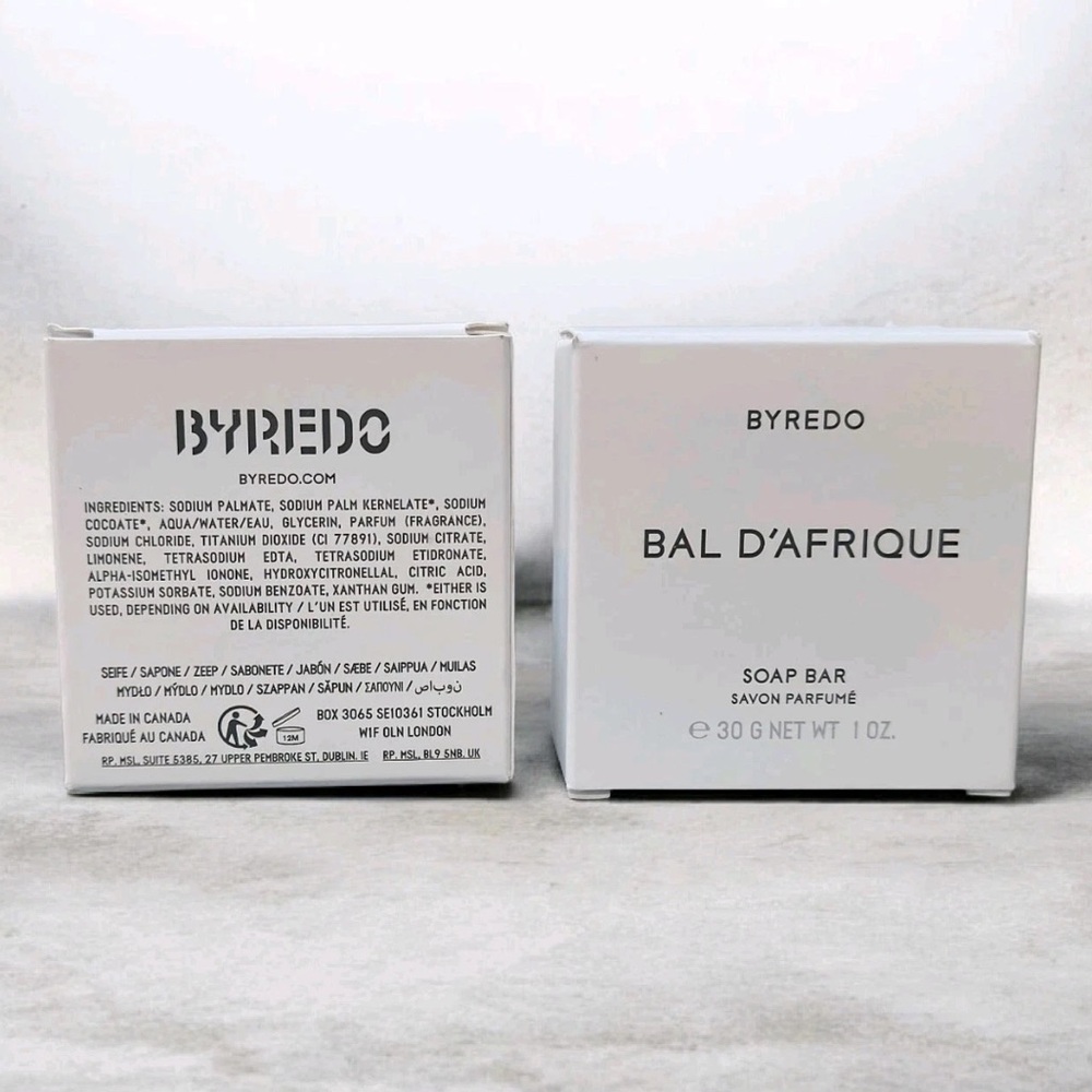 2X BYREDO ~ Bal D’Afrique ~ Scented Bar Soap 1.0 oz BNIB